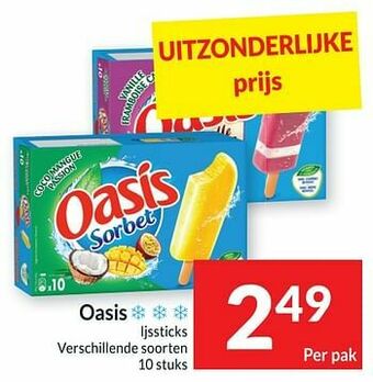 Intermarché Oasis ijssticks aanbieding