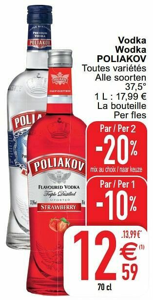 Cora Vodka wodka poliakov aanbieding