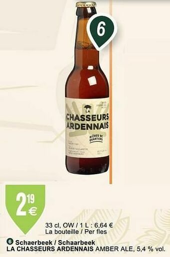 Schaerbeek - schaarbeek la chasseurs ardennais amber ale