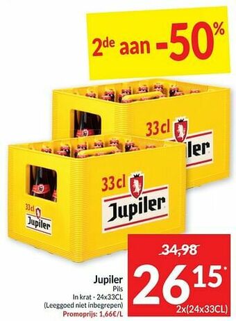 Intermarché Jupiler pils aanbieding
