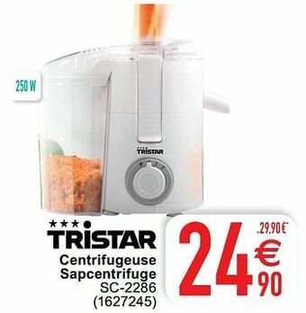 Cora Tristar centrifugeuse sapcentrifuge sc-2286 aanbieding