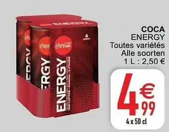Cora Coca energy aanbieding