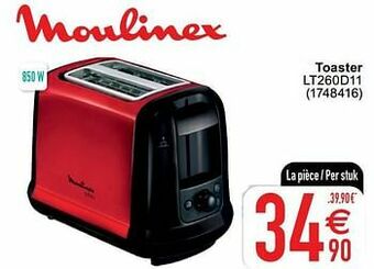 Cora Moulinex toaster lt260d11 aanbieding