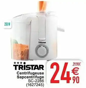 Tristar centrifugeuse sapcentrifuge sc-2286