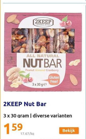 Action 2keep nut bar aanbieding