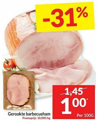 Intermarché Gerookte barbecueham aanbieding