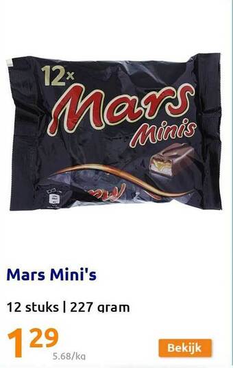 Action Mars mini's aanbieding