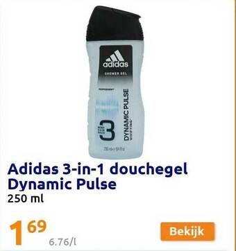 Action Adidas 3in1 douchegel dynamic pulse aanbieding