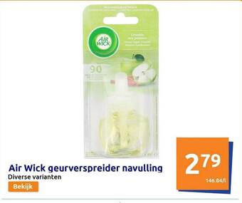 Action Air wick geurverspreider navulling aanbieding