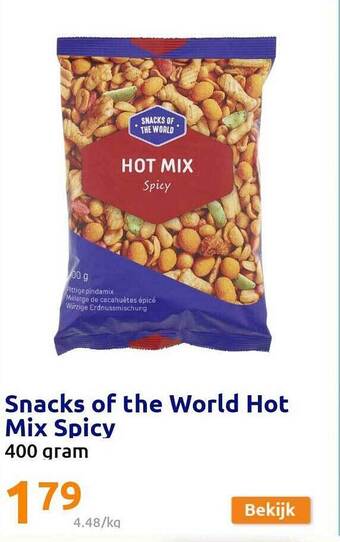 Action Snacks of the world hot mix spicy aanbieding