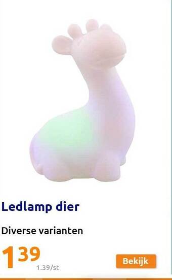 Action Ledlamp dier aanbieding