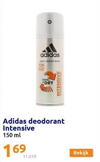 Action Adidas deodorant intensive aanbieding