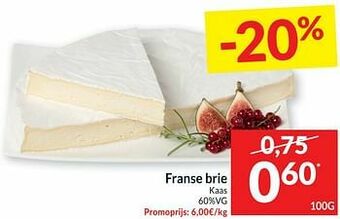 Intermarché Franse brie kaas aanbieding