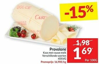 Intermarché Provolone kaas met rauwe melk aanbieding