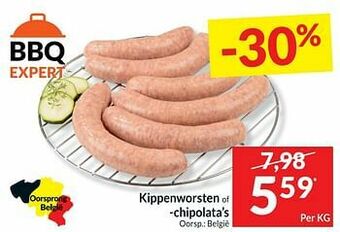 Intermarché Kippenworsten of chipolata`s aanbieding