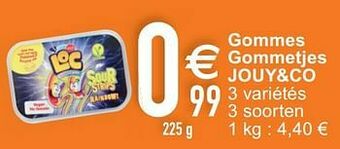 Cora Gommes gommetjes jouy+co aanbieding