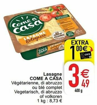 Cora Lasagne come a casa aanbieding