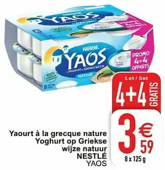 Cora Yaourt à la grecque nature yoghurt op griekse wijze natuur nestlé yaos aanbieding