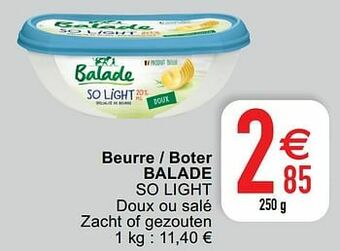 Cora Beurre - boter balade so light aanbieding