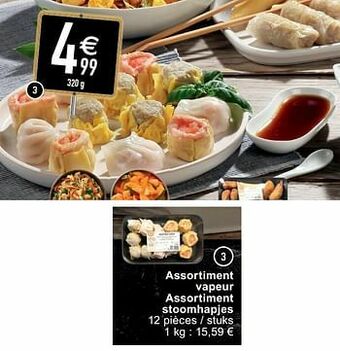 Cora Assortiment vapeur assortiment stoomhapjes aanbieding