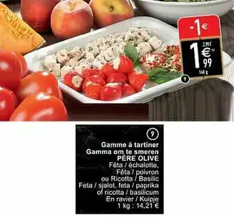 Cora Gamme à tartiner gamma om te smeren père olive aanbieding