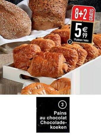 Cora Pains au chocolat chocoladekoeken aanbieding