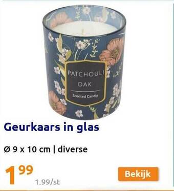 Geurkaars in glas