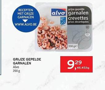 Alvo Grijze gepelde garnalen aanbieding
