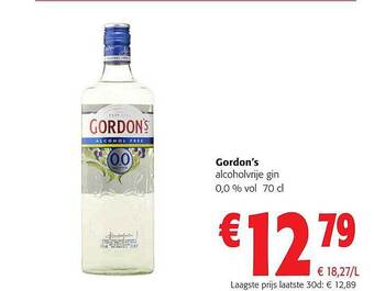 Colruyt Gordon's alcoholvrije gin aanbieding