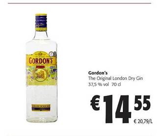 Colruyt Gordon's the original london dry gin aanbieding