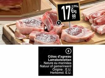 Cora Côtes d`agneau lamskoteletten aanbieding