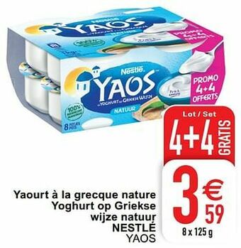 Cora Yaourt à la grecque nature yoghurt op griekse wijze natuur nestlé yaos aanbieding