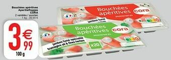 Bouchées apéritives aperitiefhapjes cora