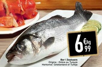 Cora Bar - zeebaars aanbieding