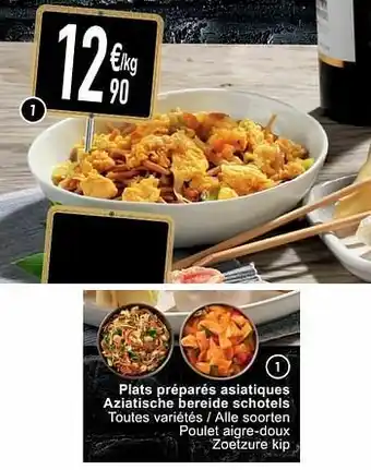 Plats préparés asiatiques aziatische bereide schotels