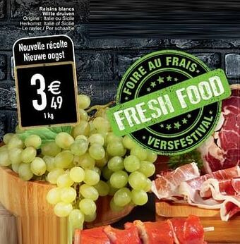 Raisins blancs witte druiven