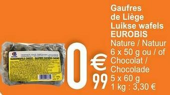 Gaufres de liège luikse wafels eurobis