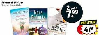 Kruidvat Roman of thriller aanbieding