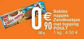 Cora Sablés nappés zandkoekjes met topping poult aanbieding