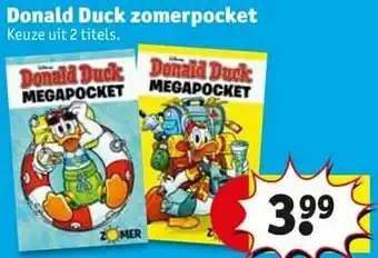 Kruidvat Donald duck zomerpocket aanbieding
