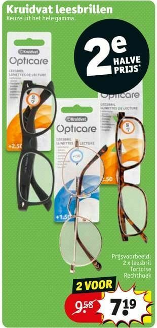 Kruidvat Leesbril tortoise rechthoek aanbieding
