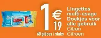 Cora Lingettes multi-usage doekjes voor alle gebruik aanbieding