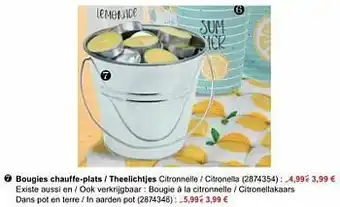 Bougies chauffe-plats - theelichtjes