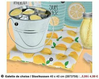 Cora Galette de chaise - stoelkussen aanbieding