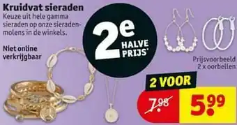 Kruidvat Kruidvat sieraden oorbellen aanbieding