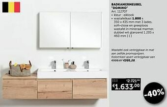 Zelfbouwmarkt Badkamermeubel domino wastafelkast aanbieding