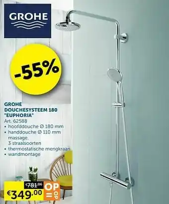 Grohe douchesysteem 180 euphoria