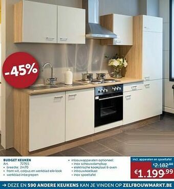 Zelfbouwmarkt Budget keuken aanbieding