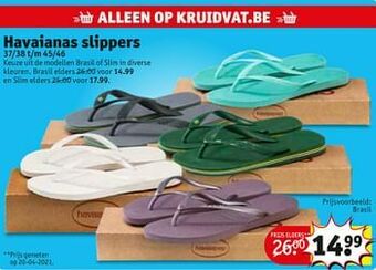Kruidvat Havaianas slippers brasil aanbieding