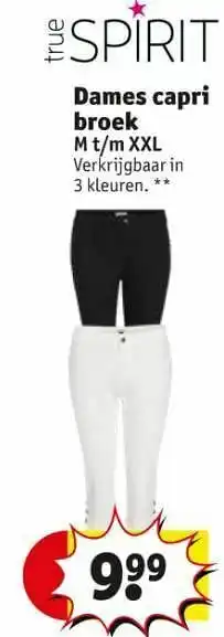 Kruidvat Dames capri broek aanbieding